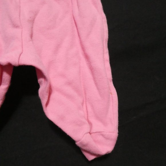 Pink Baby Girl Bottoms With Feet | 10 LBS / 1 month - Picture 6 of 6